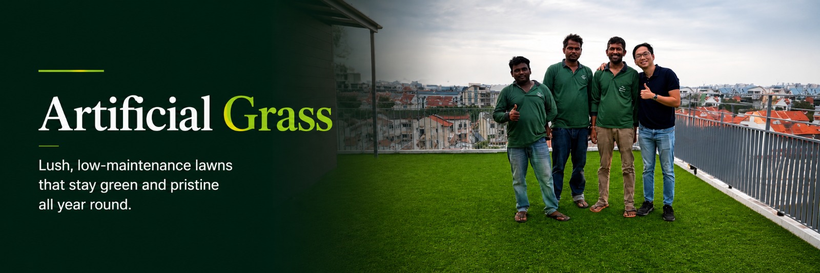 Artificial Grass Banner
