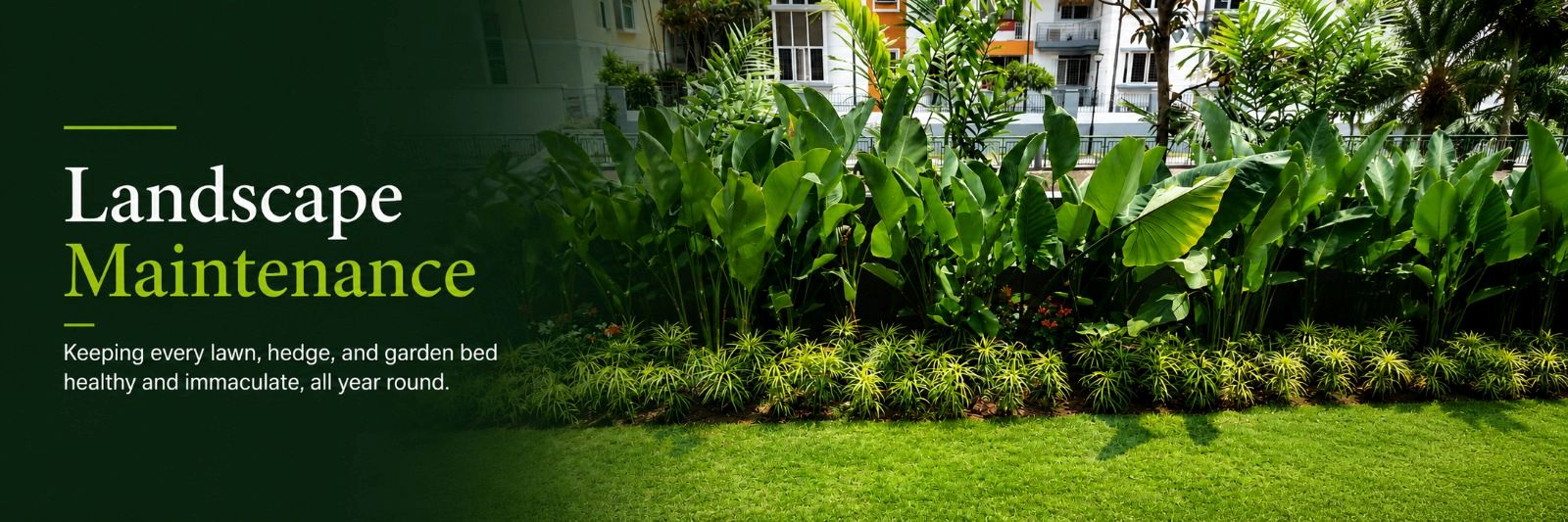 landscape maintenance banner